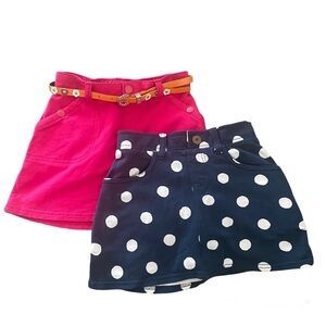 Crazy 8 Girls Mini Skirt Bundle Both Size S 5-6 New never used. NWT